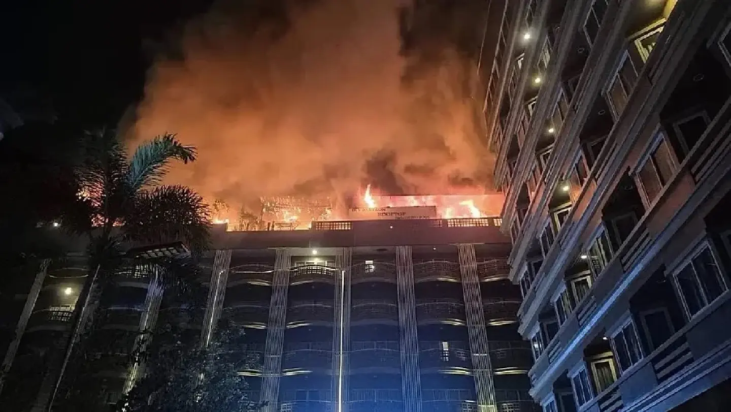 Tragis, Kebakaran Hotel di Pattaya Thailand, Empat Orang Terluka